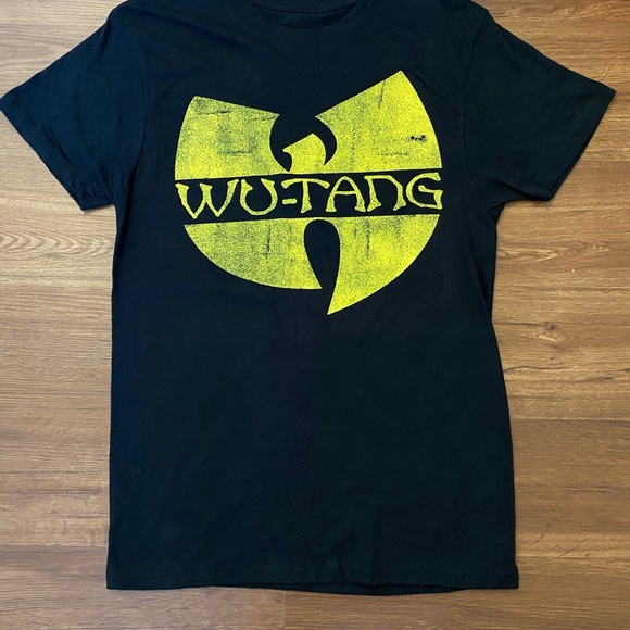 wu-tang Other - Wu-Tang T Shirt Logo Hip Hop Men's Black/Yellow